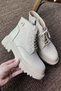 Farber women's genuine leather stone boot ecru - 2