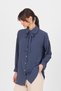Anthracite Ruffle Collar Detailed Tie-Up Tunic 4856A