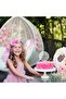15pcs Clear Blank Acrylic Cake Toppers, 10cm DIY Round Picks for Wedding Birthday Cake Decoration - 6