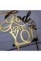 God Gave Me You Wedding Cake Topper for Wedding/Engagement Party Decorations (Mirror Gold) - 3