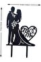 Mr and Mrs Acrylic Cake Topper, Funny Bride and Groom Love Wedding Cake Decoration - 3