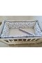 60X100 Crib Side Protection - 40cm Height - 100% Cotton Fabric - Antiallergic - Washable - 5