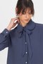 Anthracite Ruffle Collar Detailed Tie-Up Tunic 4856A - 4