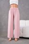 Women's Elastic Waist Wide Leg Comfortable Fit Linen Trousers
