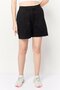 Women Plain Chino Shorts, Black