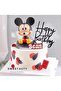 Happy Birthday Cake Topper, 1 Count Black Acrylic Glitter Wordart Decoration for Party Cakes - 8