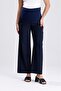Pregnant Loose Wide Leg Viscose Fabric Trousers Adjustable Waist - 6