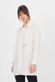 Natural Leaf Patterned Pearl Shirt 4660A - 6