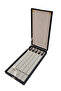 5-Piece Prayer Beads Stand-Shaped Tray and Box (Wooden Case) Black Faux Leather 18X35 cm - 3