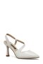 Veltrix White Women's Heeled Shoes - 2