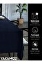 Navy Blue Color Velvet Textured Table Cloth Carefree Velvet Touch Series - 3