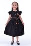 Girl's Dress with Floral Detail, Ruffled Summer Strap Dress - 5