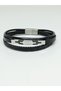 Men's Vegan Surgical Steel Bracelet, 3 Braided Modern Design 20 cm No 21
