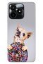 Realme C53 Case (Rmx3760) Compatible Patterned Silicone Colorful Tpu Uv Donut Dog