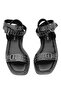 Elit Maribelle Women's Genuine Leather Orthopedic Flat Sandals Black - 2