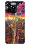 Realme C53 Case (Rmx3760) Compatible Patterned Silicone Colorful Tpu Uv Retro Newyork