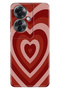 Oppo Reno 11 F 5g Case (Cph2603) Compatible Patterned Silicone Tpu Matte Heart