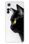 Tcl 30+ (Plus) Case Silicone Colorful Illustrated Back Cover Cat Look