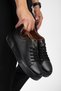 Men's Daily Flexible Comfortable Stitched Lightweight Poly Sole Walking Guaranteed Sports Shoes - 2