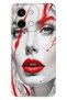 Vivo Y28 Case 6.68 "Patterned Silicone Hd Cover Lady