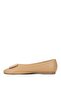 Elit Nova Women's Genuine Leather Ballerinas Camel - 3