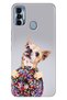 Tecno Spark 7 Pro Case Colorful Silicone Donut Dog
