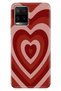 Case for Vivo Y21S Y33S Y32 Case Patterned Silicone Flexible Cover Matte Heart