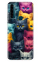 Tcl 20 Se Case Printed Silicone Colorful Illustrated Back Cover Cat Army