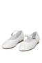 Elit Jada Women's Genuine Leather Trock Ballerinas White - 5