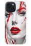 iPhone 13 - 14 Case Colorful Tpu Uv Printed Patterned Silicone Lady