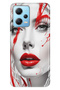 Redmi Note 12 5g Case Printed Textured Cover Silicone Lady