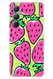 Realme C65 Case (Rmx3910) Compatible Colorful Printed Silicone Strawberry