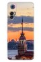 Tcl 30+ (Plus) Case Silicone Colorful Illustrated Back Cover Maiden Tower