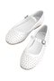 Elit Jada Women's Genuine Leather Trock Ballerinas White - 4