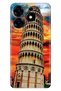 Tecno Spark 20 - 20C Case Colorful Themed Patterned Tpu Style Silicone Pizza Tower