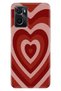 Oppo A76 Case Colorful Special Themed Patterned Silicone Tpu Stock Matte Heart