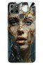 Realme C21Y - Realme C25Y Case Colorful Tpu Uv Printed Patterned Silicone Broken Glass