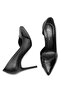 Women's Leather Stiletto Black - 5