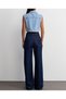 Copy - Copy - Women's Loose Palazzo Lycra High Waist Jeans - 4