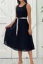Belt Detail Fisto Bell Dress 26095 - 3