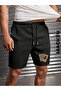 Unisex the Moon Bear Printed Combed Shorts - 2