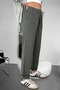 Linen Trousers Hambez Bottom Sweatpants Comfortable Fit Large Size Raw Linen Unisex Relaxed (Smoked) - 3