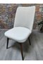 Large Oval Chair Cover Jacquard Fabric Wood Shell - 2