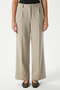 Women's City Elastic Waist Poly Viscose Stone Woven Trousers - 6