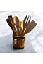 Yta Wooden Spoon Set – 8 Pieces, Natural Beaamber Wood with Stand - 2