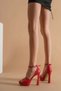 Women's Elegant Shoes Women's Platform Heeled Shoes Special Design Evening Dress Shoes - 4