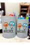 Unisex Grey Gumbal Large and Medium Size Baby/Child Room Toy Laundry Basket - 3