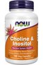 Now Foods Choline & Inositol 100 Veg Capsules | Nervous System Health - Supports Healthy Nerve Trans