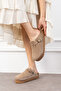 Oslo Genuine Leather Cork Sole Dropped Orthopedic High Eva Women's Slippers