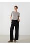 Wide Leg Women's Trousers with Elastic Waist (S5)